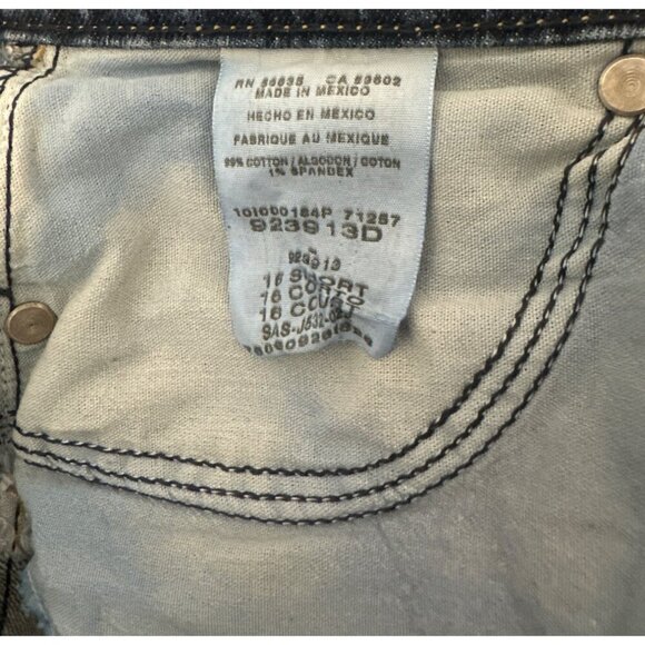 Cabelas Womens Dark Denim Straight Leg Jeans Size 16 Short - Picture 10 of 12